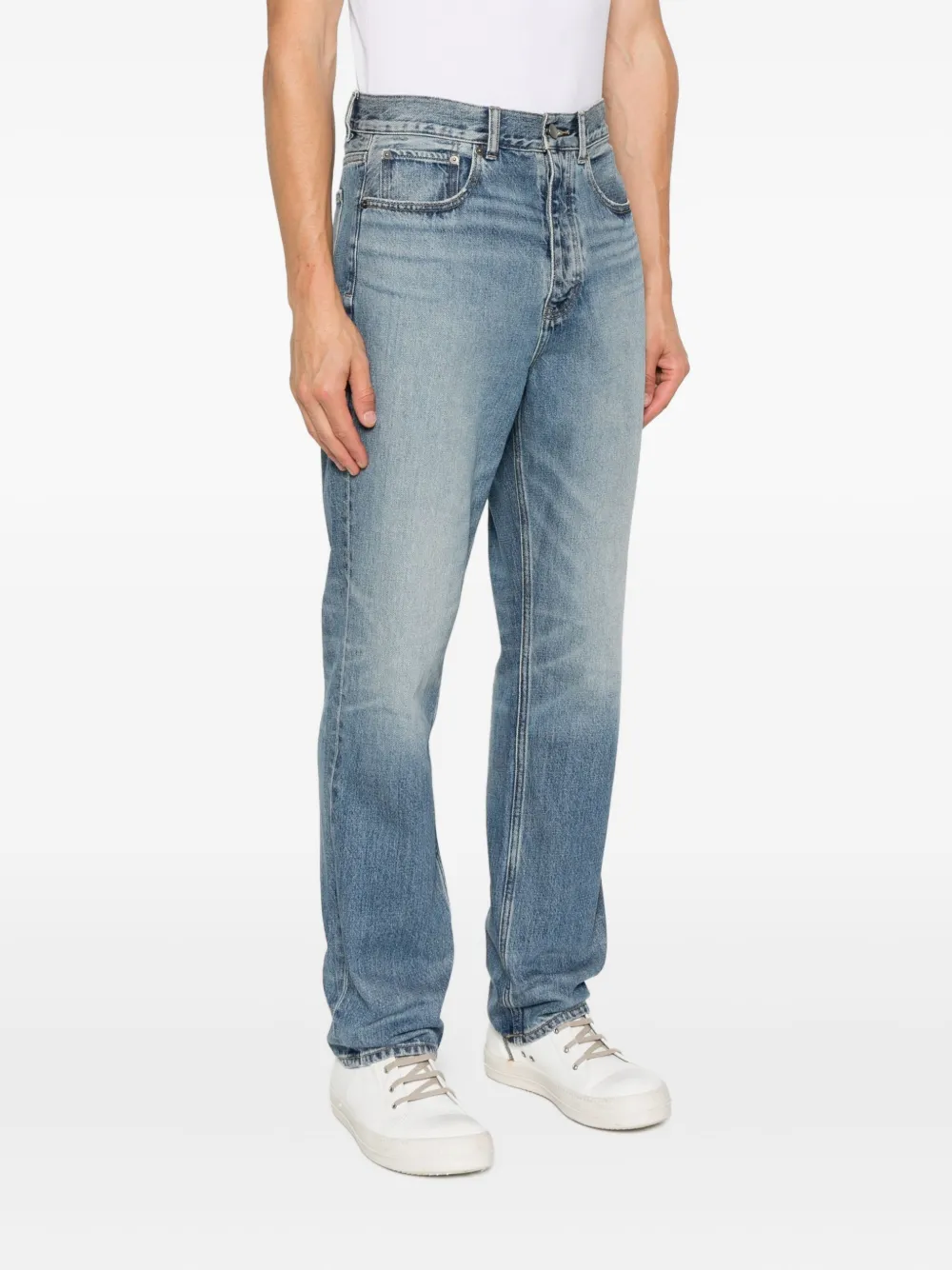 FEAR OF GOD ESSENTIALS Jeans met logopatch Blauw