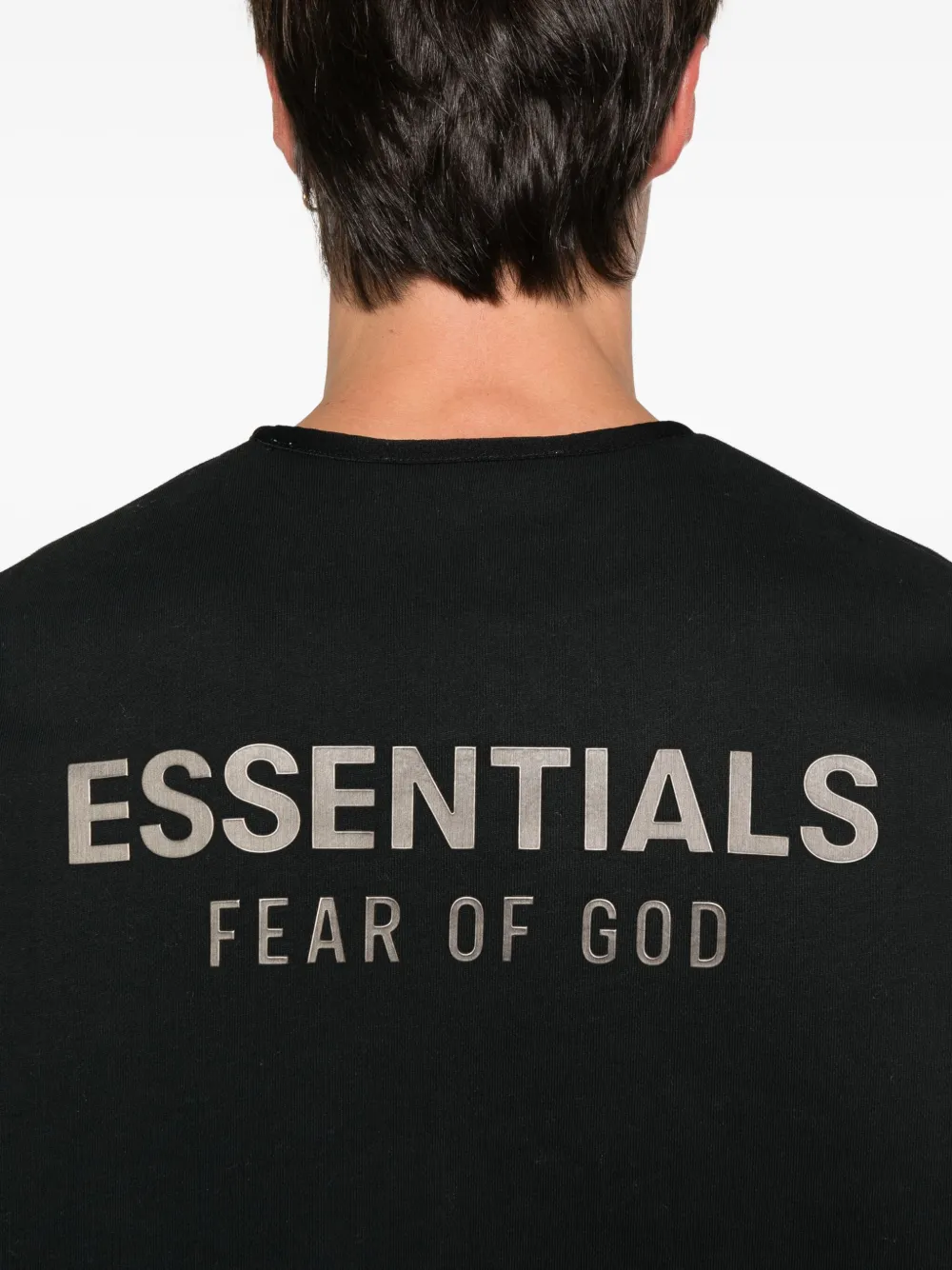 FEAR OF GOD ESSENTIALS Sweater met logoprint Zwart