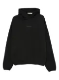 FEAR OF GOD ESSENTIALS logo-plaque hoodie - Black