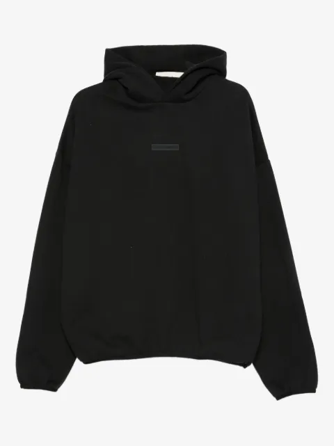 FEAR OF GOD ESSENTIALS logo-plaque hoodie