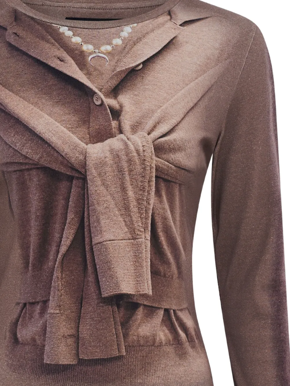 Marine Serre trompe-l'oeil long-sleeve T-shirt | T-Shirts & Jersey Shirts | Image 2