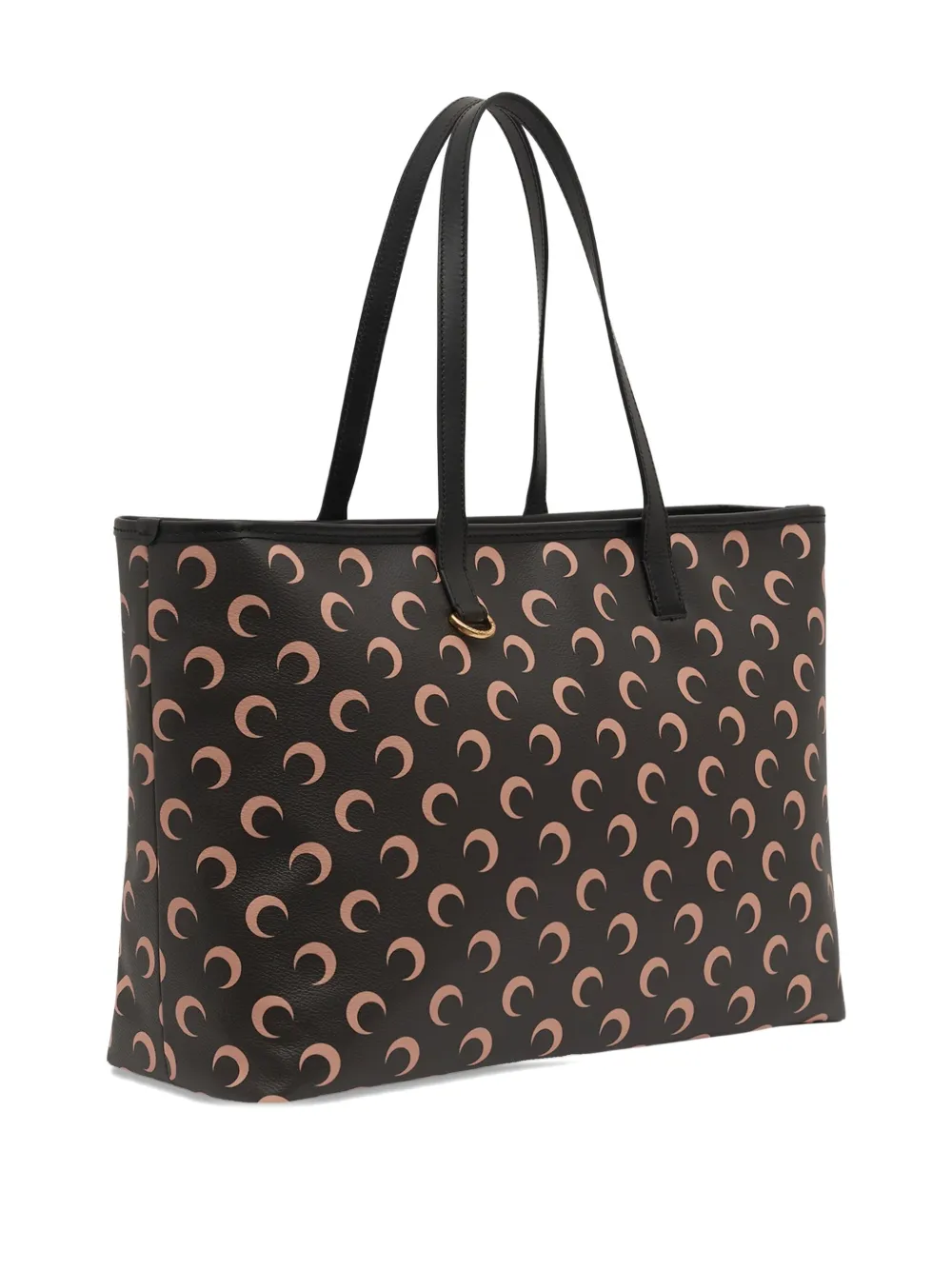 Marine Serre Moon canvas tote bag - Zwart