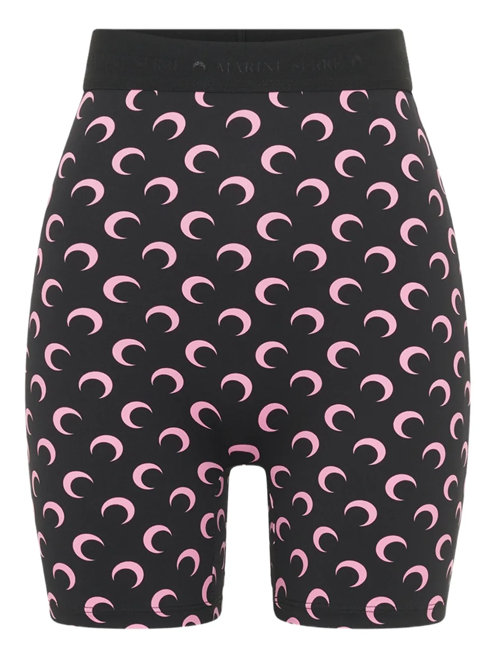 Marine Serre Crescent Moon Shorts In Black