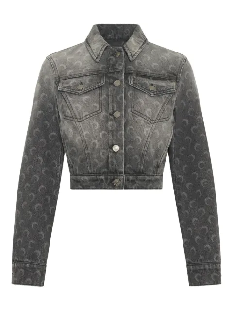 Marine Serre moon laser denim jacket