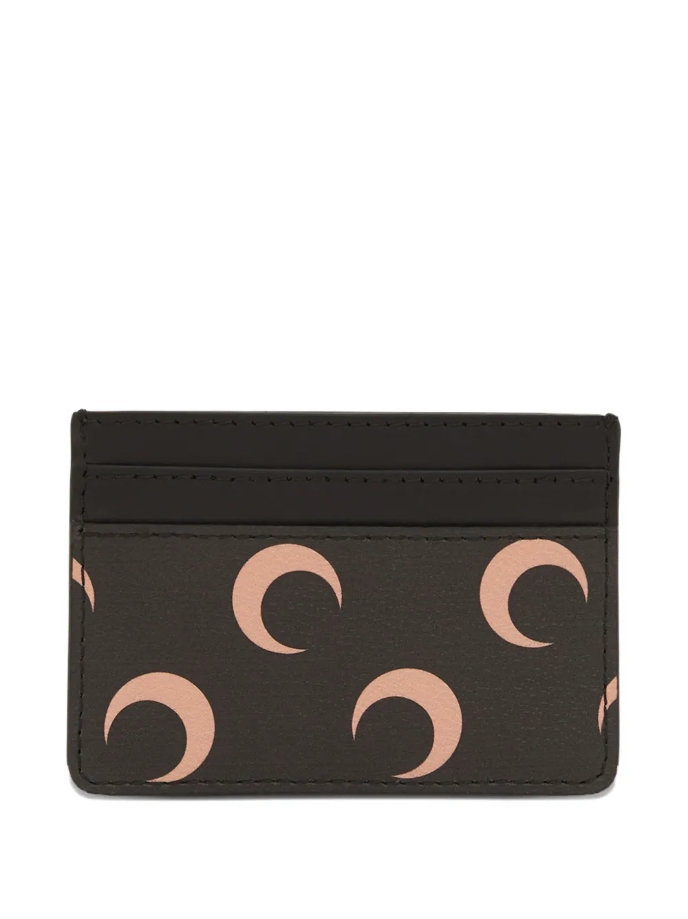 Marine Serre Moon Canvas card holder | Black | Image 1