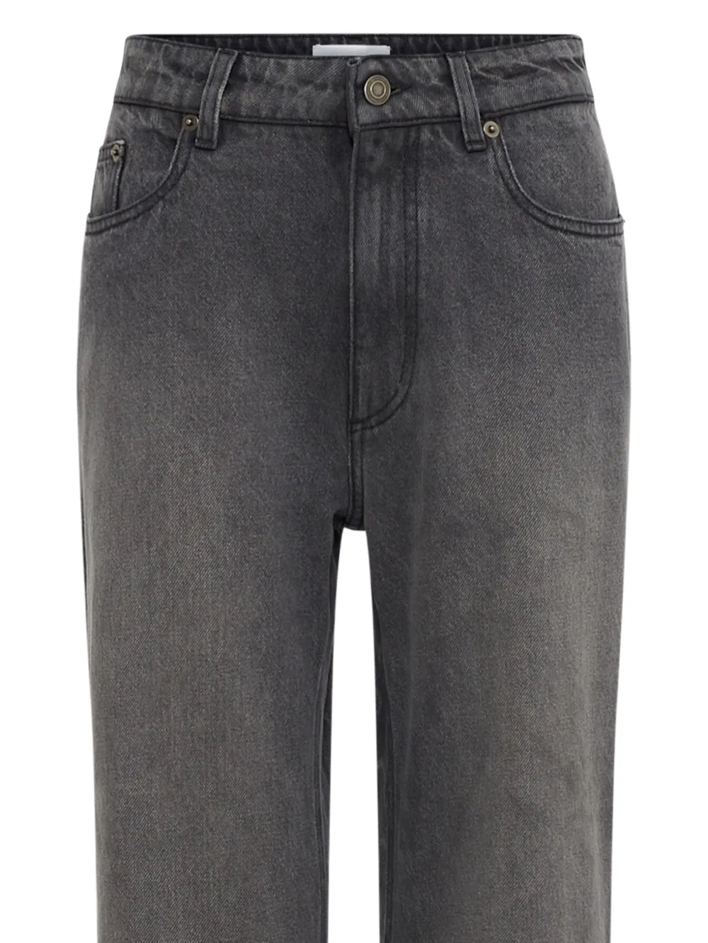 Marine Serre Flared jeans met wassing - Grijs