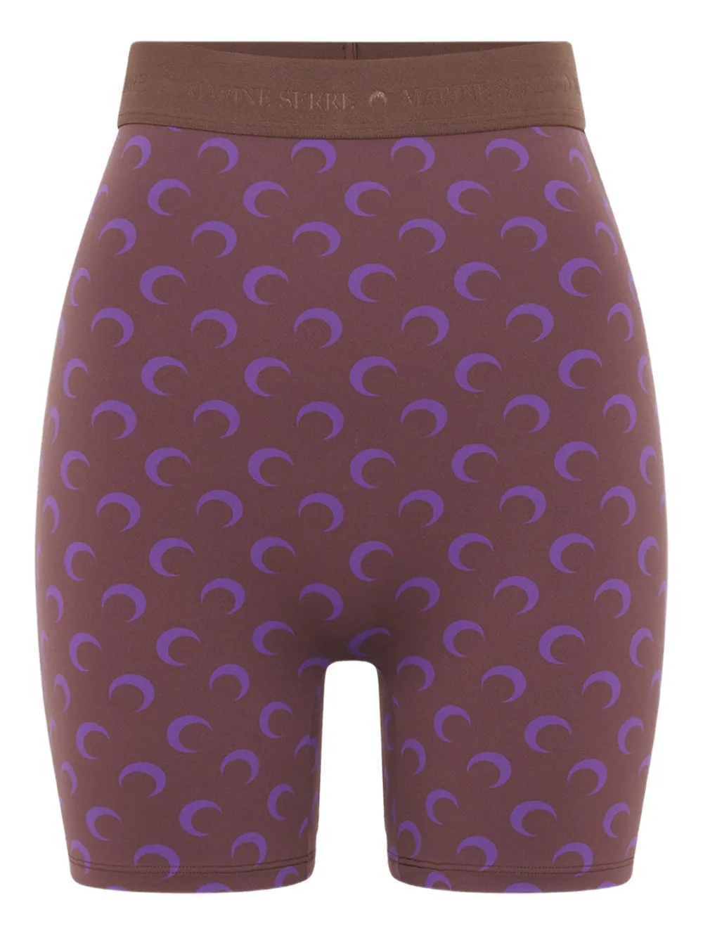 Marine Serre moon-print jersey biker shorts - Viola