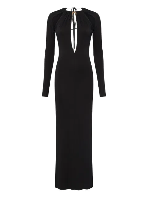 Marine Serre draped keyhole dress