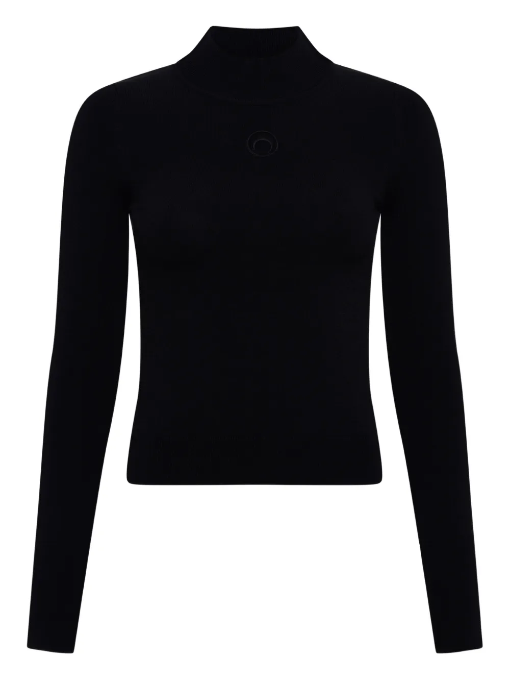 Marine Serre High-neck Top In Black