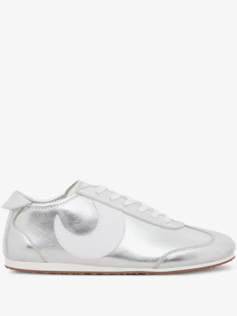 Marine Serre Ms Astra metallic-effect leather sneakers