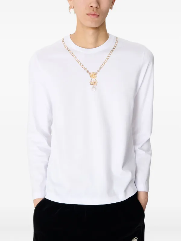 Marine Serre プリント ロングTシャツ | ホワイト | FARFETCH JP