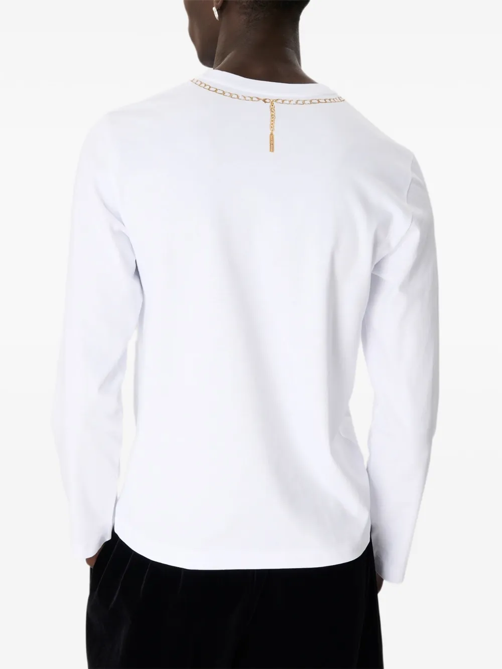 Marine Serre T-shirt met lange mouwen Wit