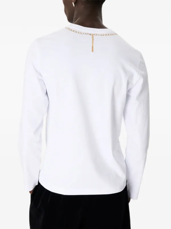 Marine Serre プリント ロングTシャツ | ホワイト | FARFETCH JP