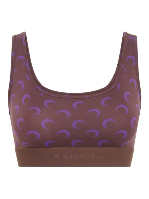 Marine Serre moon-printed sports bra
