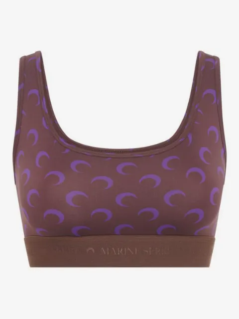 Marine Serre moon-printed sports bra