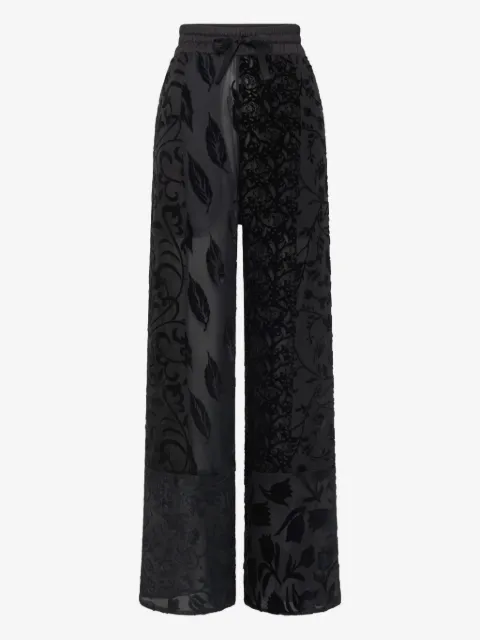 Marine Serre floral-patterned drawstring trousers