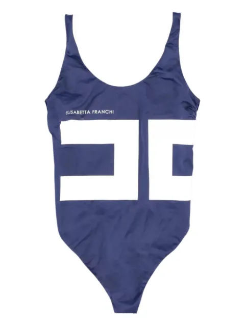 Elisabetta Franchi logo-print swimsuit