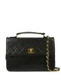 CHANEL Pre-Owned 1985-1990 2way handbag - Black