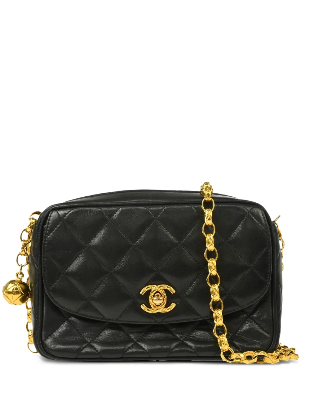 CHANEL Pre-Owned 1992 キルティング カメラバッグ - ブラック CHANEL Pre-Owned 1992 キルティング カメラバッグ - ブラック