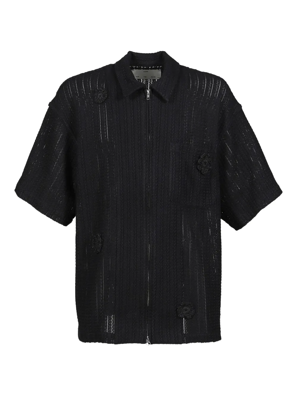 Daisy zip-up overshirt