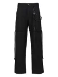 Song For The Mute logo-patch panelled trousers - Black