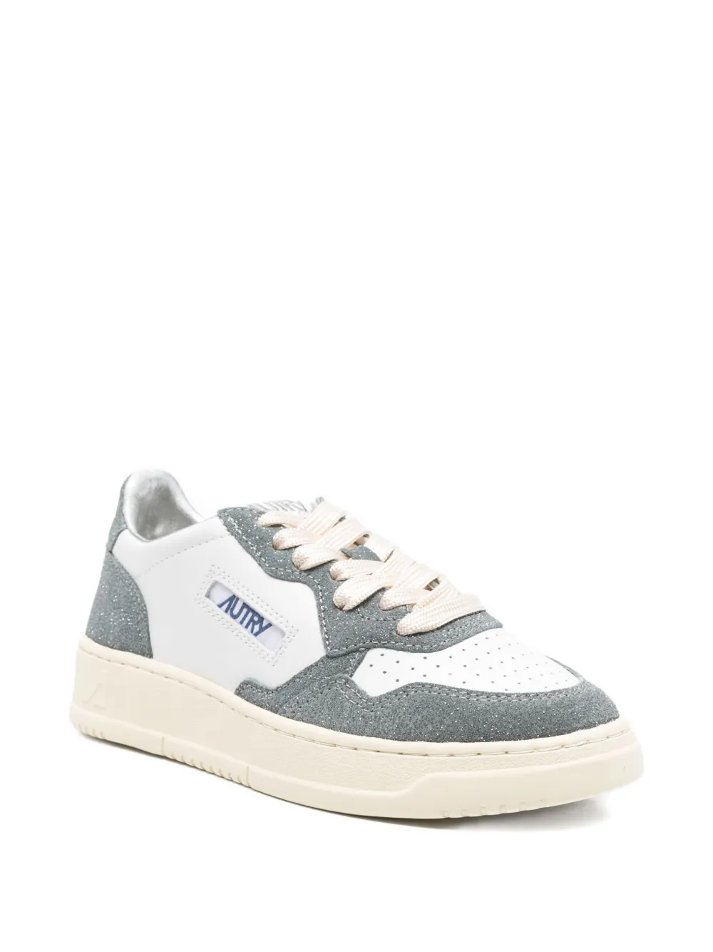 Autry Medalist leather suede sneakers White