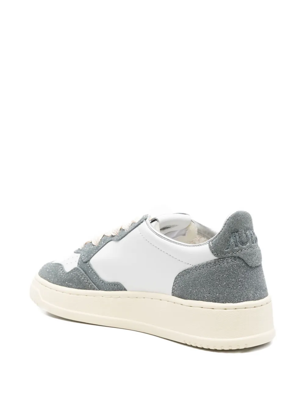Autry Medalist leather suede sneakers White