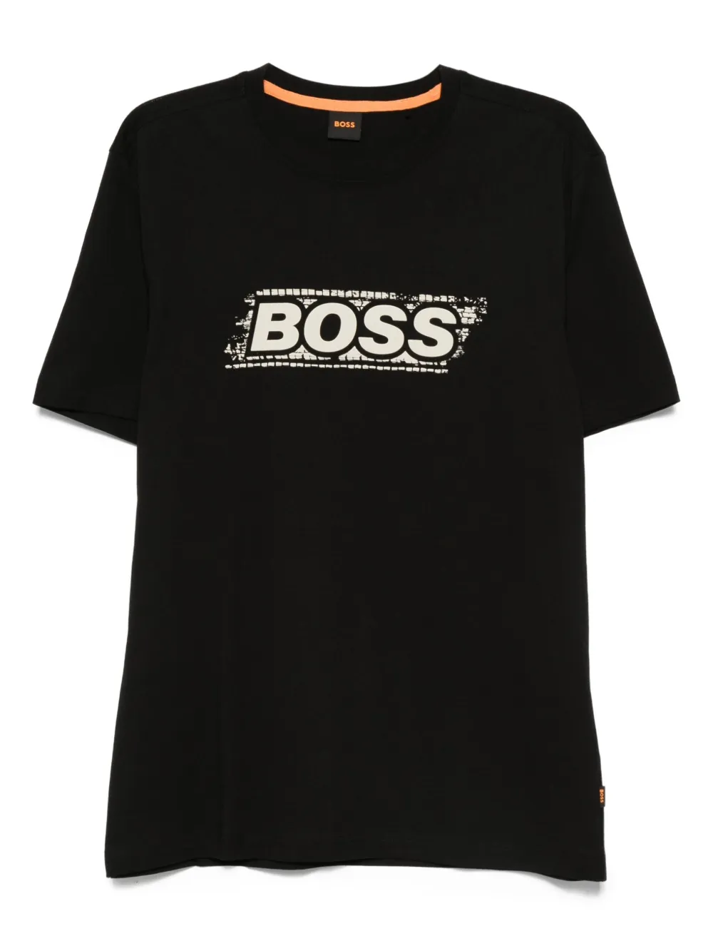 BOSS T-shirt met logoprint Zwart