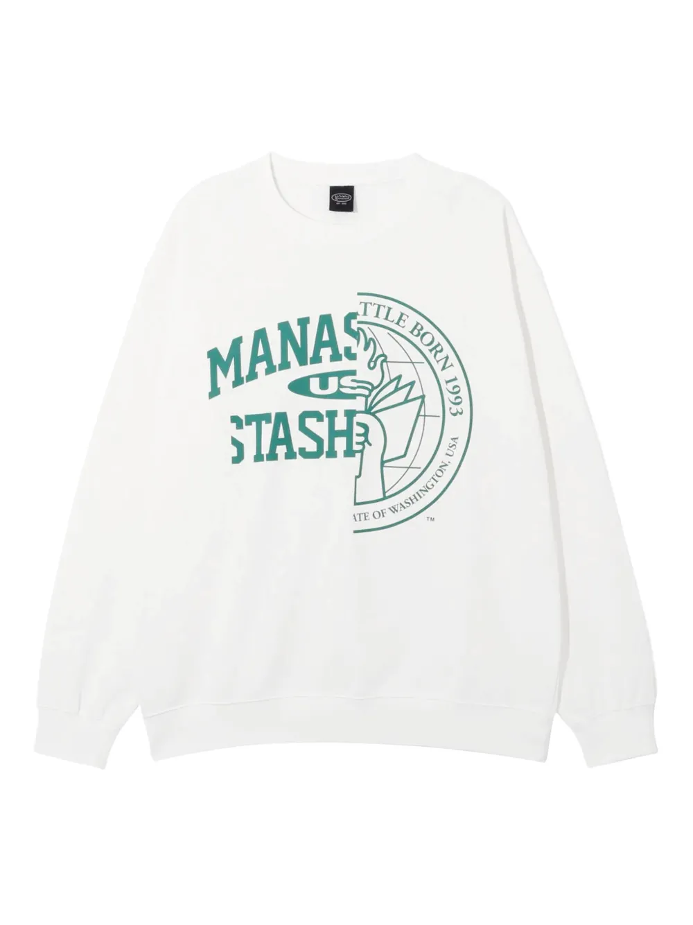 MANASTASH Citee 圆领卫衣 | 白色 | Image 1