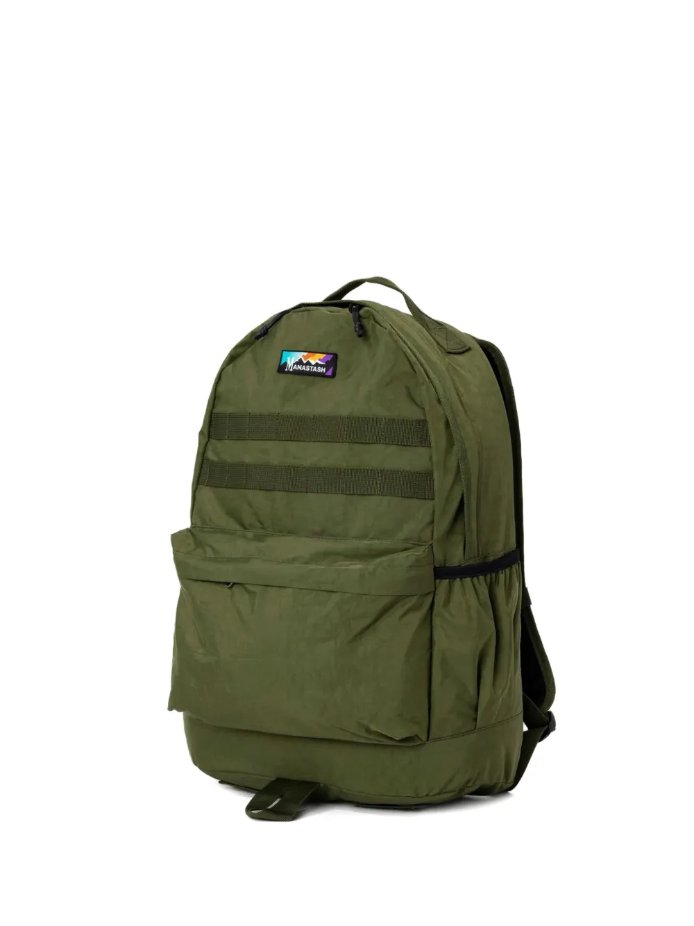 MANASTASH logo细节双肩包 | 绿色 | Image 1