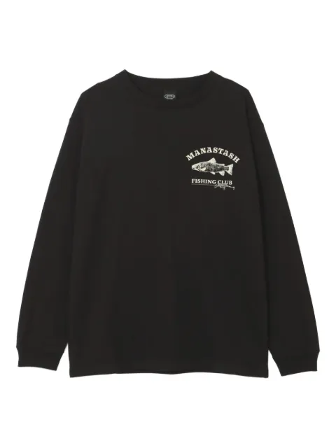 MANASTASH 小鱼印花长袖衬衫 