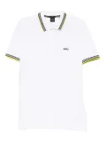 BOSS tipped-collar polo shirt - White