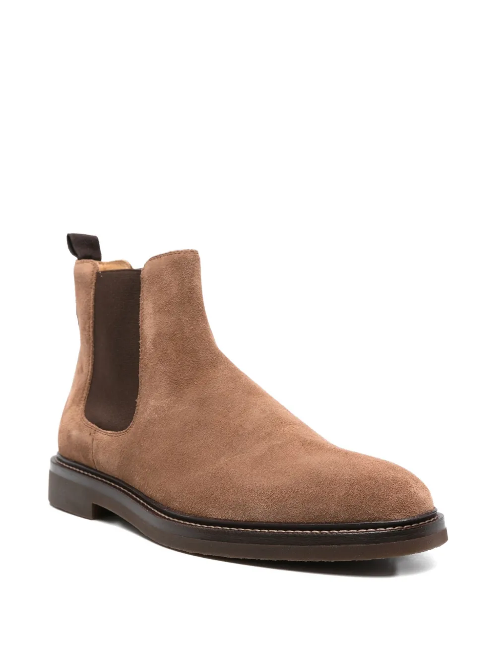 Brunello Cucinelli suede Chelsea boots Brown