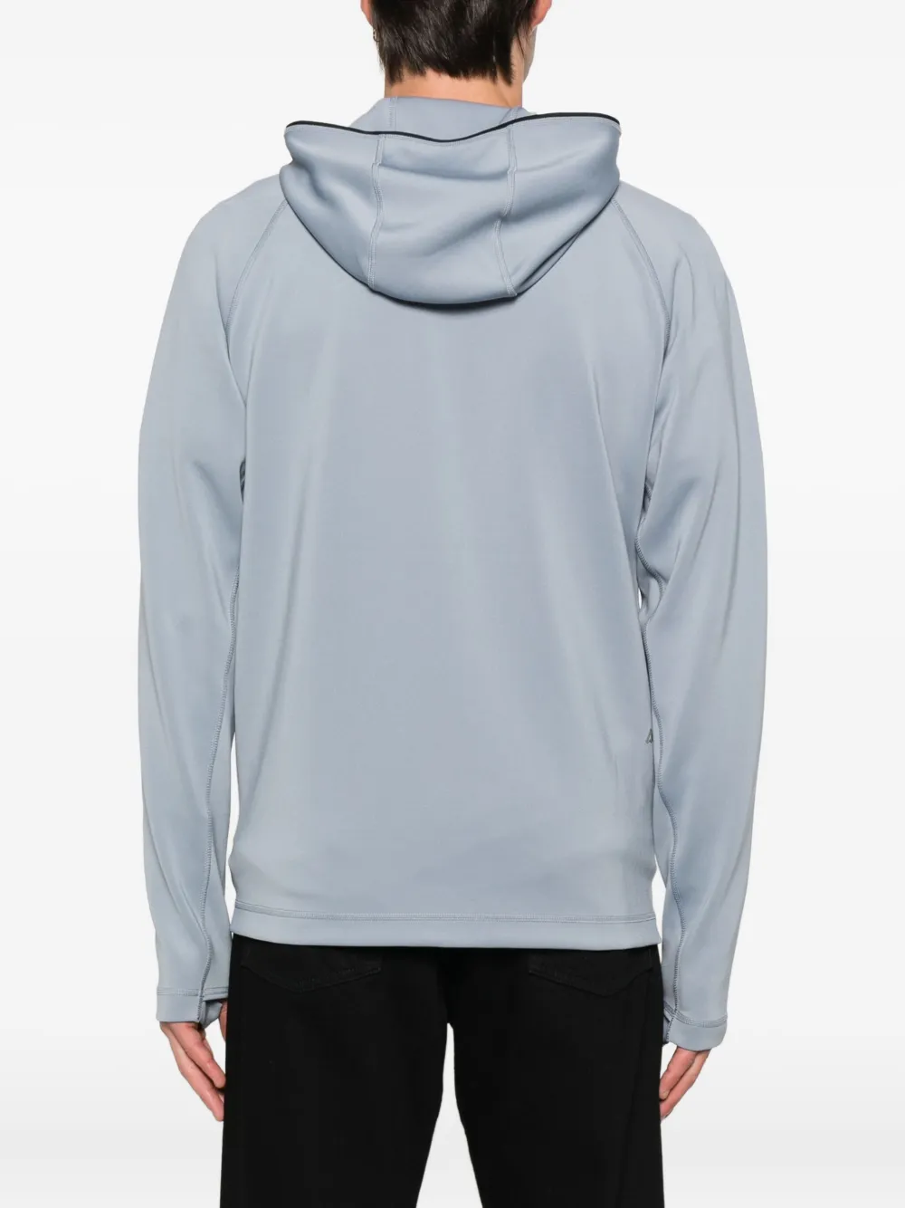 BOSS Hoodie met rits Blauw