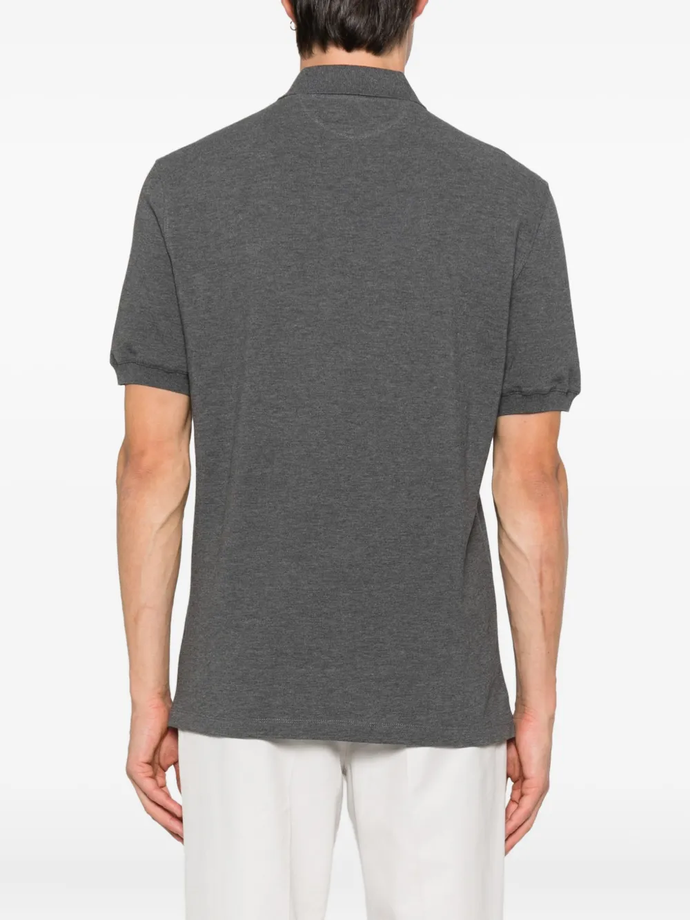 Brunello Cucinelli Poloshirt met korte mouwen Grijs