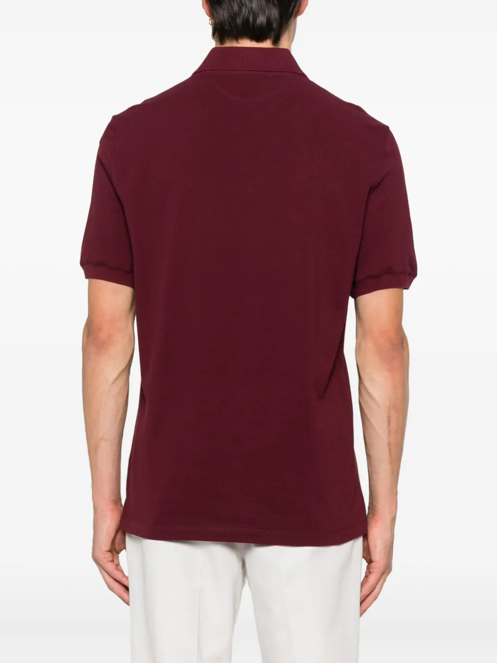 Brunello Cucinelli Poloshirt met geborduurd logo Rood