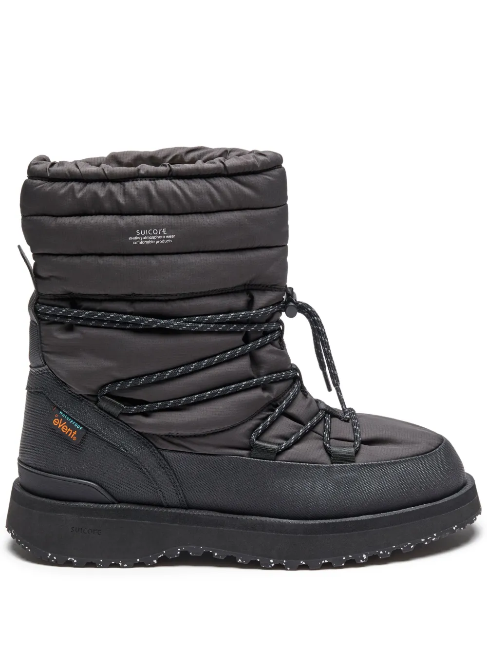 Suicoke botas capitonadas con agujetas | negro | Image 1