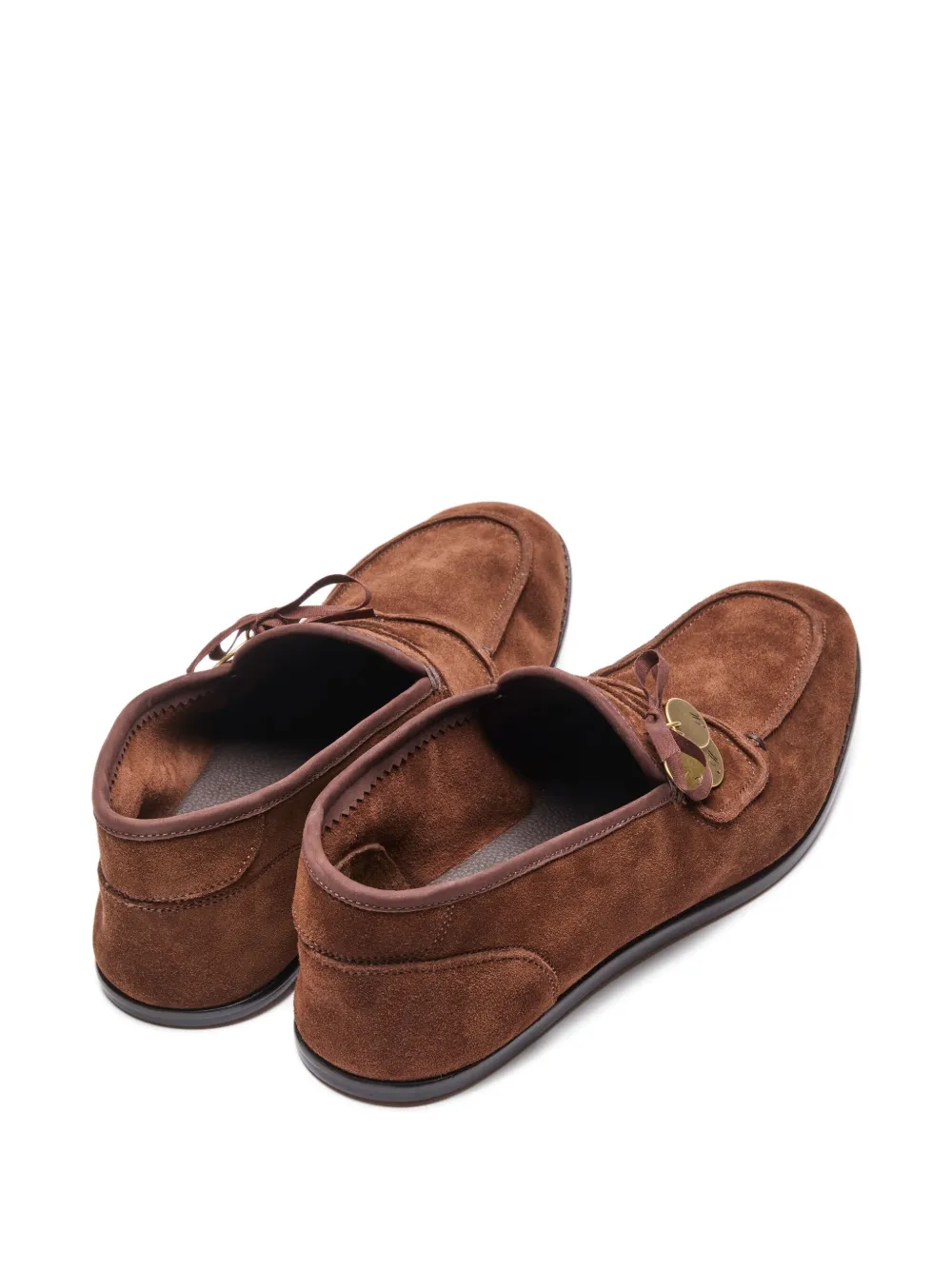Suicoke Loafers verfraaid met munt Bruin