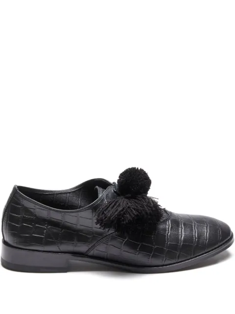 Suicoke crocodile-embossed tassel trainers