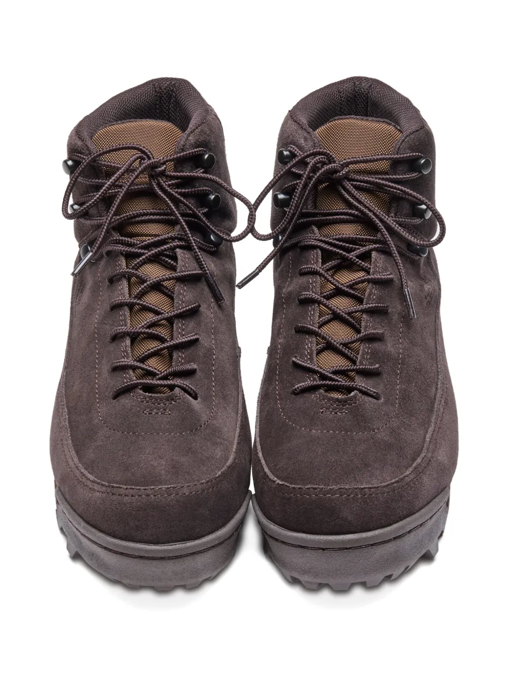 Suicoke lace-up suede boots Brown