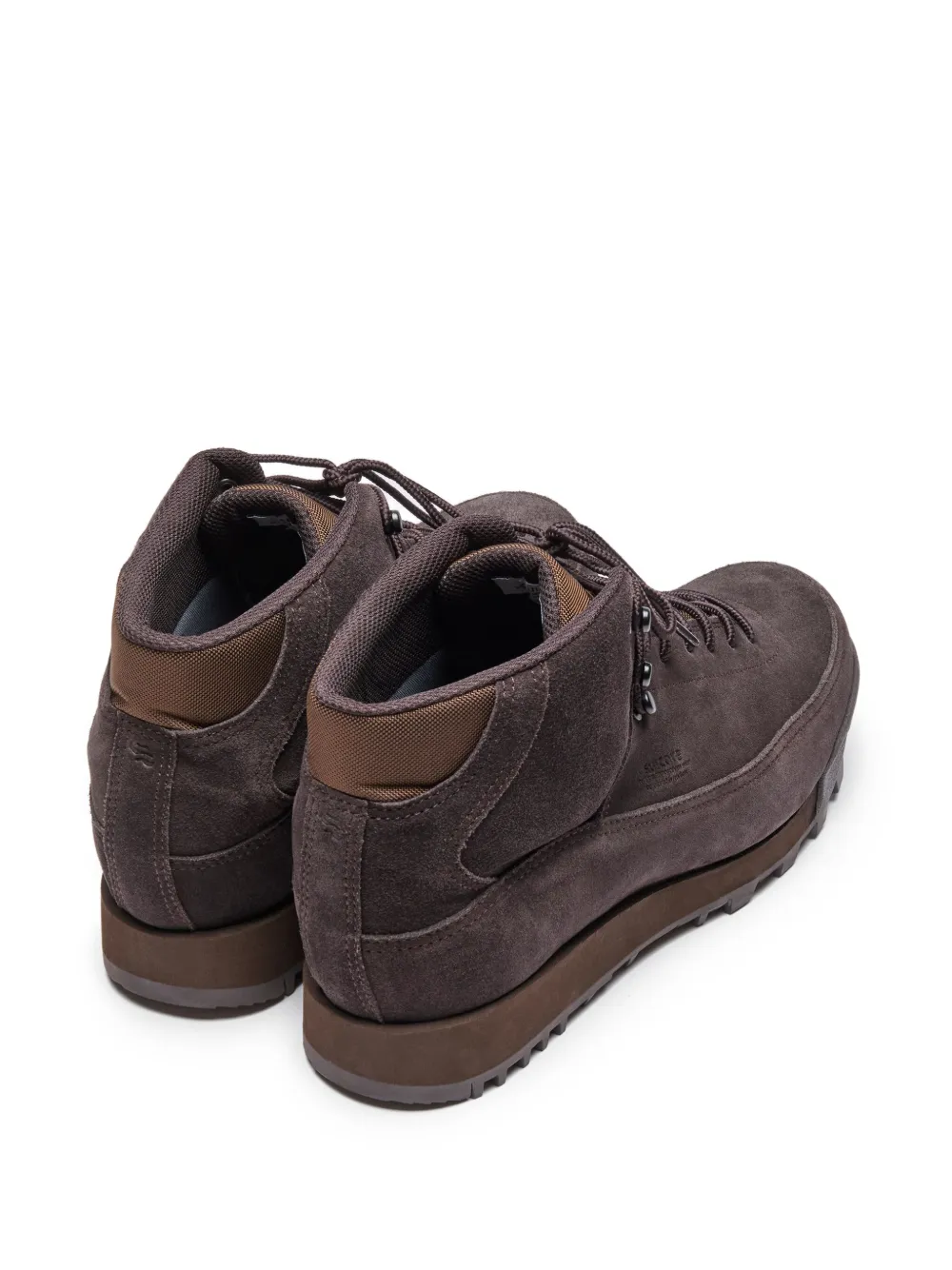 Suicoke lace-up suede boots Brown
