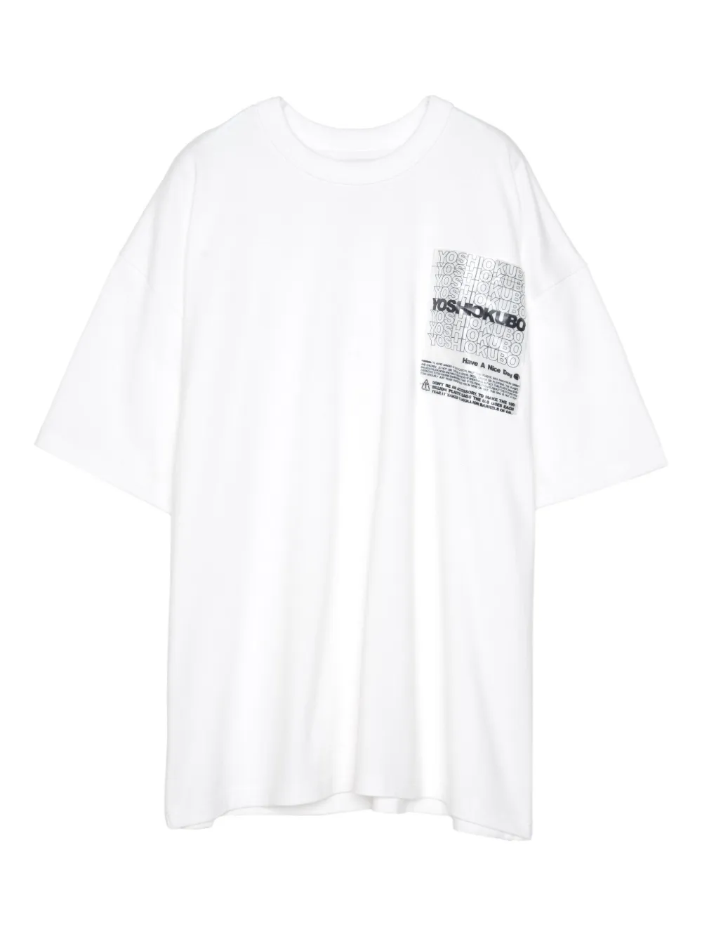 Yoshiokubo Logo-print Cotton T-shirt In White