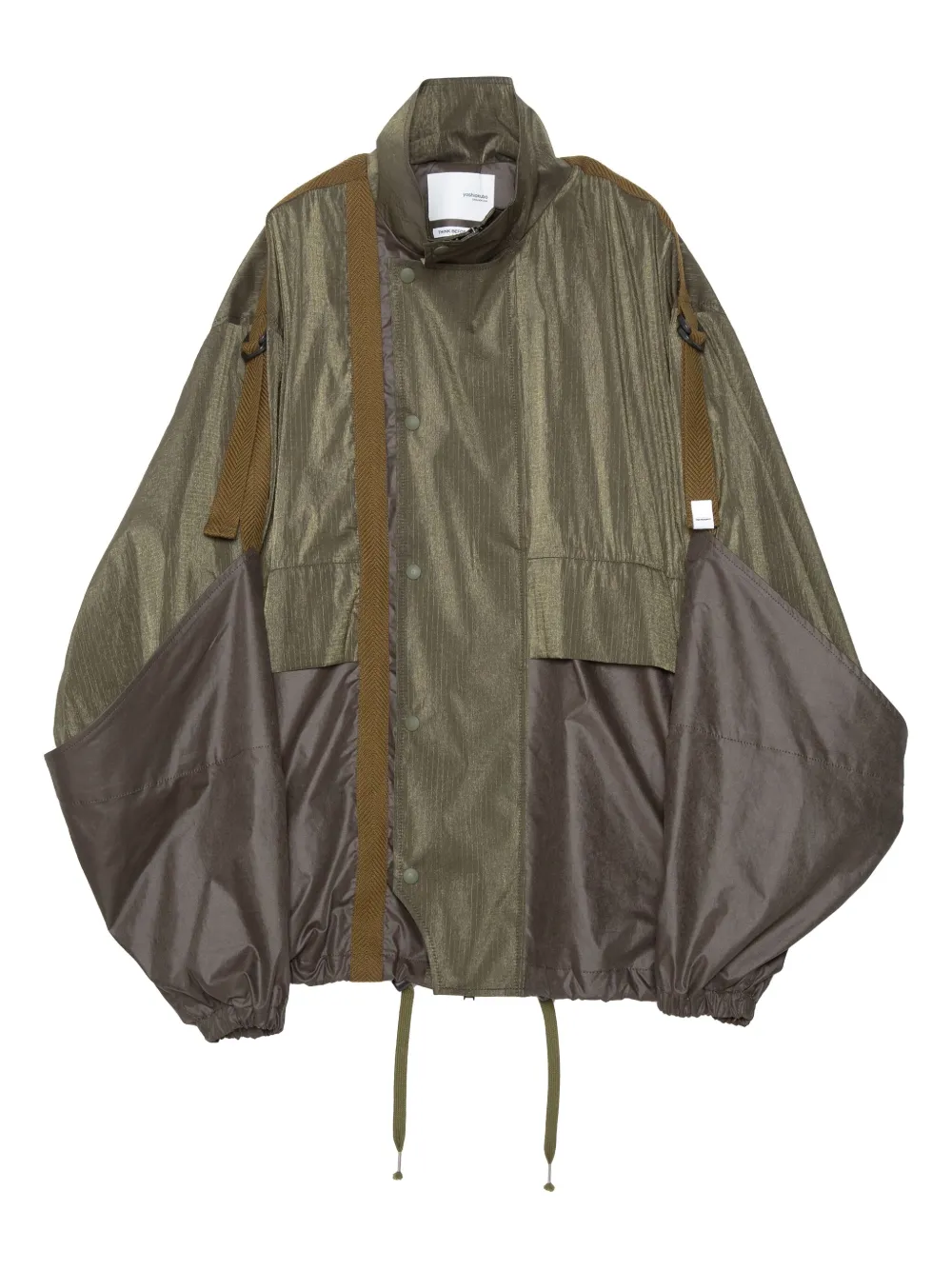 Yoshiokubo panelled jacket | Green | Image 1