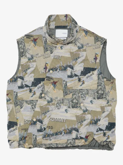 Yoshiokubo gilet à imprimé photographique
