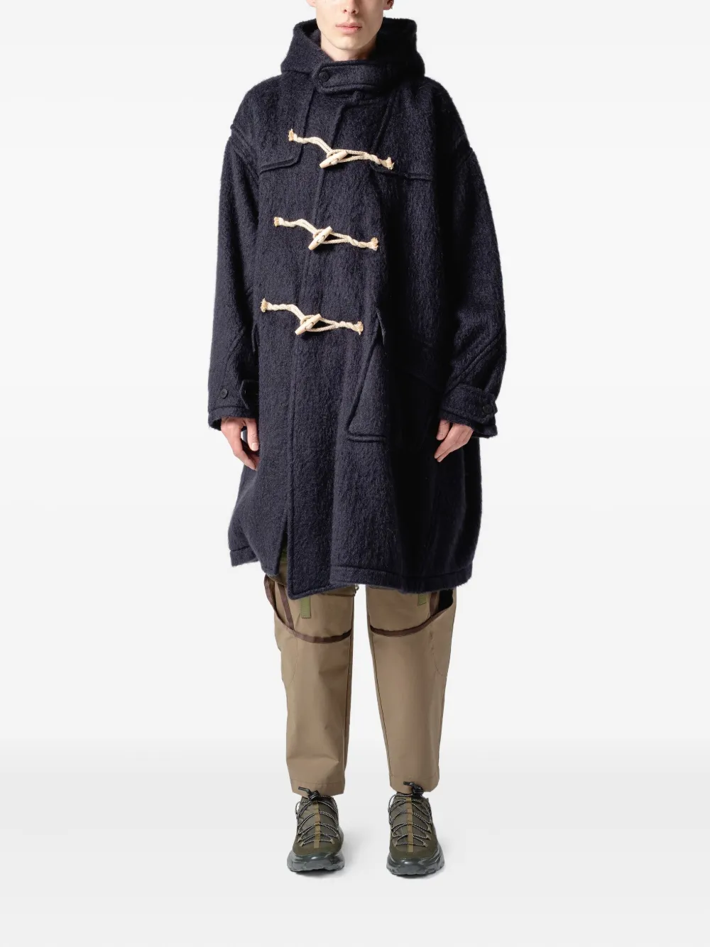Yoshiokubo hooded toggle coat | Single Breasted Coats | Image 2