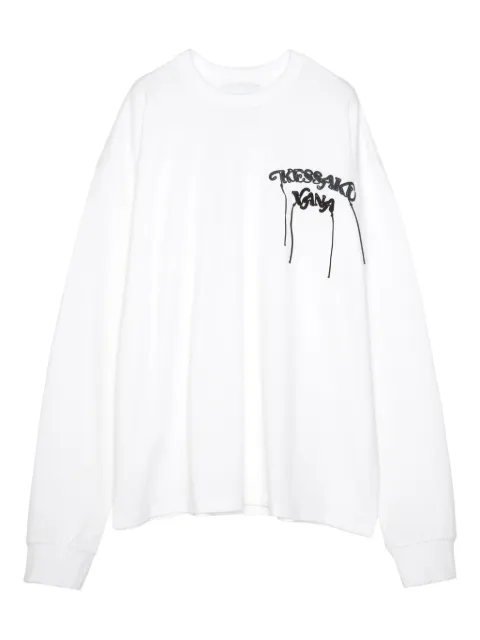 Yoshiokubo slogan-print T-shirt