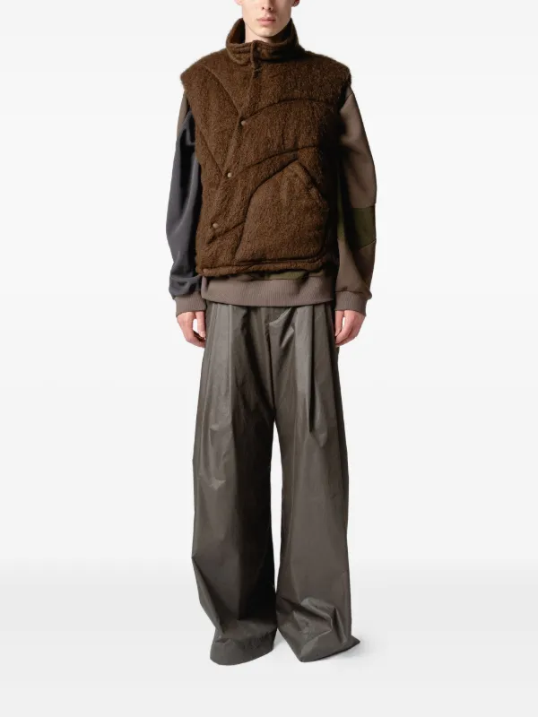 Yoshiokubo Shaggy Twist Vest | Brown | FARFETCH