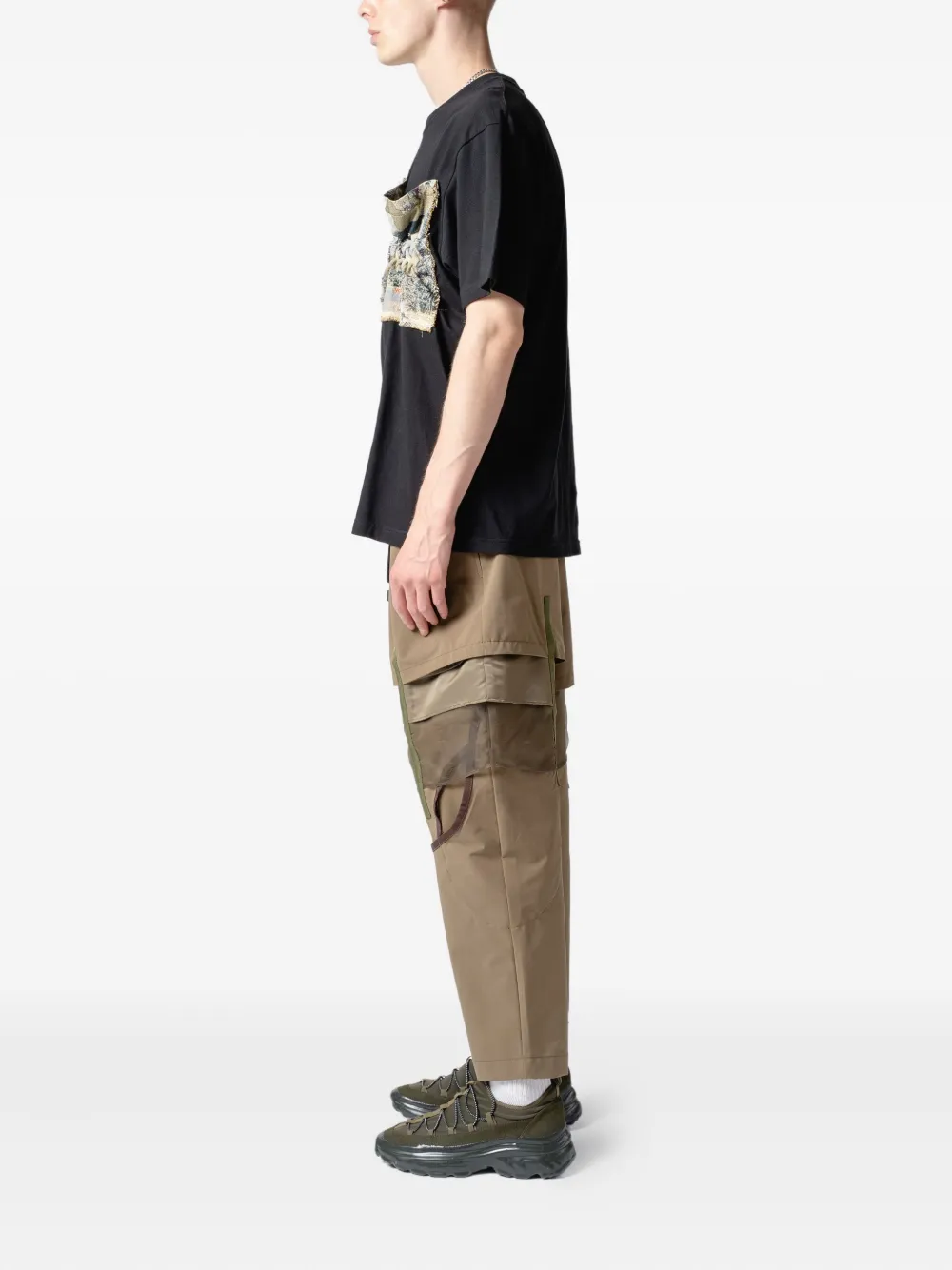 Yoshiokubo Hose Im Layering-look In Brown