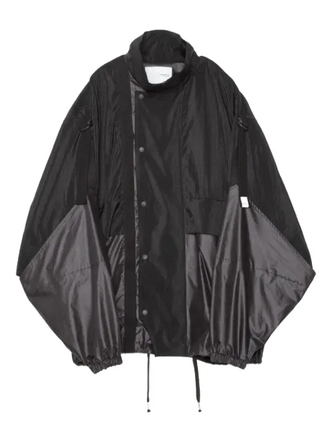 Yoshiokubo panelled drawstring jacket
