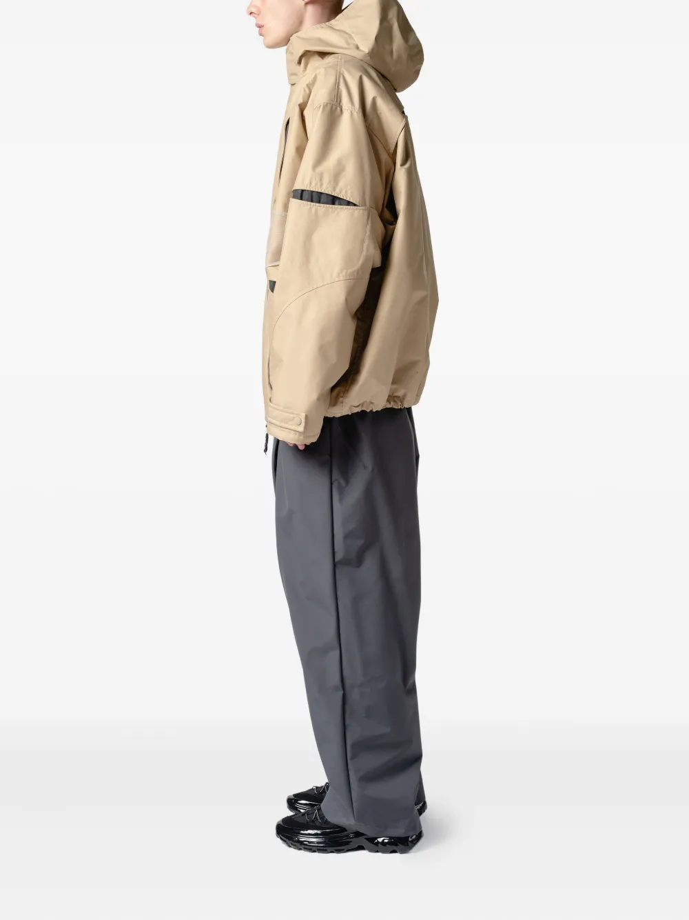 Yoshiokubo Kapuzenjacke Mit Einsätzen In Brown